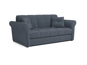 Диван Гранд велюр серо-синий / НВ-178/26