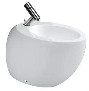 Биде напольное Laufen Alessi One c покрытием LCC белый 8.3297.1.400.304.1