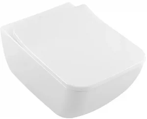 Унитаз подвесной безободковый Villeroy&Boch Venticello CeramicPlus альпийский белый 4611R0R1