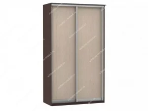 Шкаф купе Модерн 1190х450 2-х дверный глухой венге/ясень
