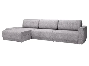 Женева 2SOPF ЛЕВЫЙ диван-кровать угловой еврокнижка / Сильвер