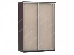 Шкаф купе Модерн 1490х600 2-х дверный 2-х секционный глухой венге/ясень