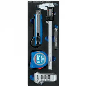 Набор измерительных инструментов KING TONY, ложемент, 5 предметов