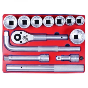 Набор торцевых головок 3/4 с принадлежностями, ложемент МАСТАК, 13 предметов