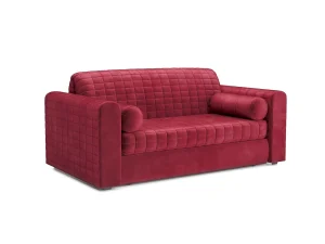Диван Аккордеон Барон №5 бархат красный STAR VELVET 3 DARK RED