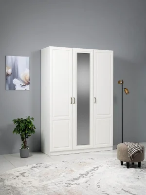 Ливерпуль Шкаф комбинированный 08.45.01 Белый/Ясень ваниль