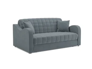 Диван Аккордеон Барон №4 велюр серо-синий HB-178 26