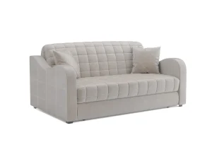 Диван Аккордеон Барон №4 бархат бежевый STAR VELVET 6 LIGHT BEIGE