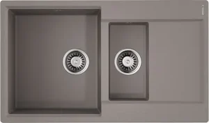 Мойка кухонная Omoikiri Daisen 86-2-GR leningrad grey 4993475