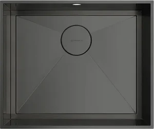 Мойка кухонная Omoikiri Kasen 53-26 INT GM вороненая сталь 4993496