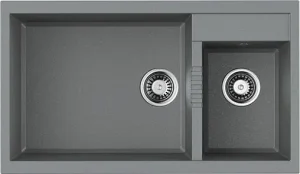 Мойка кухонная Omoikiri Tedori 86-2-LB-GR leningrad grey 4993573