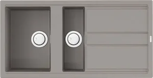 Мойка кухонная Omoikiri Kitagawa 100-2-GR leningrad grey 4993804