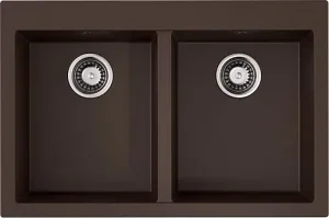 Мойка кухонная Omoikiri Bosen 80-2-DC темный шоколад 4993840