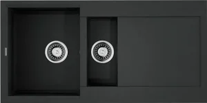 Мойка кухонная Omoikiri Sakaime 100-2-BL черный 4993892