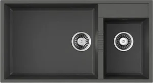 Мойка кухонная Omoikiri Tedori 85-2-U-PL платина 4993947