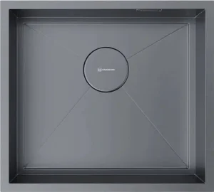 Мойка кухонная Omoikiri Kasen 49-16 INT GM вороненая сталь 4997055