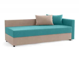 Диван-кровать Мальта М жаккард тесла бирюза/беж