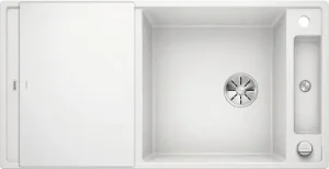 Мойка кухонная Blanco Axia III 6 S 100 (доска стекло) белый 523514