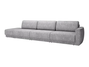 Женева 3SPF ЛЕВЫЙ диван-кровать еврокнижка / Сильвер