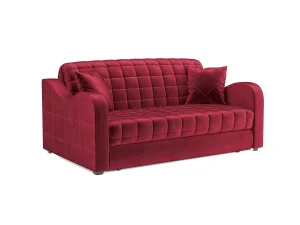 Диван Аккордеон Барон №4 бархат красный STAR VELVET 3 DARK RED