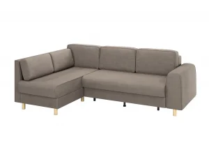 Диван-кровать угловой Шелдон / букле Лайк кофейный 230