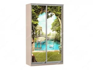 Шкаф купе Модерн 905х600 2-х дверный фотопечать №3 ясень