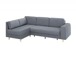 Диван-кровать угловой Шелдон / букле Лайк серый 995