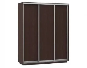 Шкаф купе Модерн 2076х600 3-х дверный 3-х секционный глухой венге
