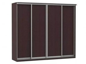 Шкаф купе Модерн 2362х450 4-х дверный 3-х секционный глухой венге
