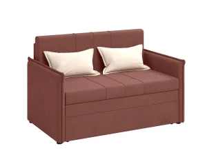 Дэнди диван-кровать 2 думки / велюр Fresh роуз / крем