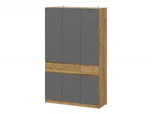 Авиньон шкаф трехстворчатый / Дуб золотой/Графит