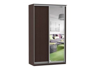 Шкаф купе Модерн 1190х600 2-х дверный 2-х секционный зеркало венге