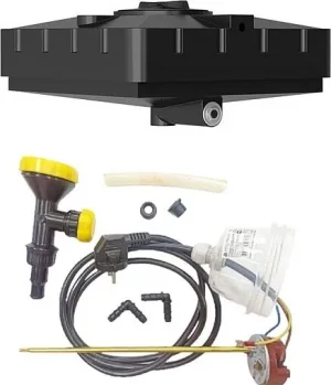 Бак для душа с подогревом Aquatech 240л 1100x1100x380мм черный DMO(A)380-00240D-HL