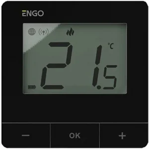 Беспроводной комнатный терморегулятор Wi-Fi ENGO черный E20i-B