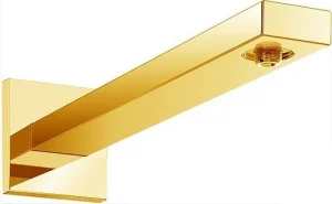 Держатель верхнего душа на стену Hansgrohe Square 390 полированное золото 27694990