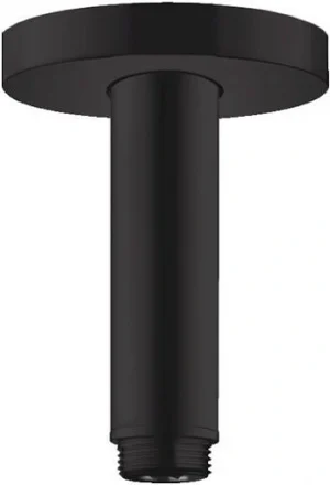 Держатель верхнего душа на потолок Hansgrohe S 100 чёрный матовый 27393670