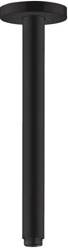 Держатель верхнего душа на потолок Hansgrohe S 300 чёрный матовый 27389670