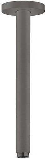 Держатель верхнего душа на потолок Hansgrohe S 300 шлифованный чёрный хром 27389340