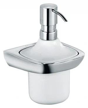 Дозатор для жидкого мыла Kludi Ambienta хром/белый 5397605