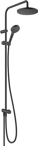 Душевая система без смесителя Hansgrohe Vernis Blend 200 1jet Reno чёрный матовый 26272670