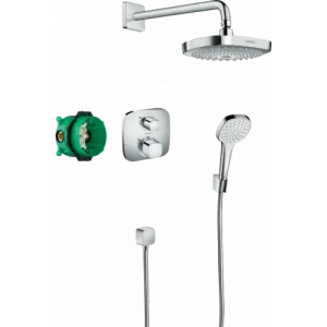 Душевая система с термостатом для душа Hansgrohe Croma Select E 180 2jet хром 27294000
