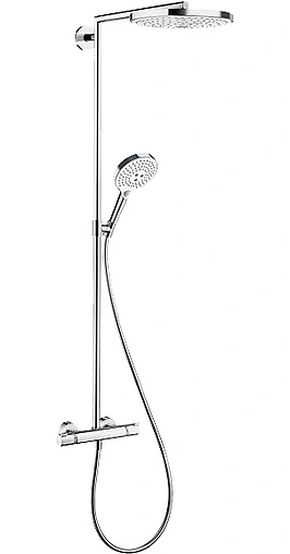 Душевая система с термостатом для душа Hansgrohe Raindance Select S 240 2jet хром/белый 27129400