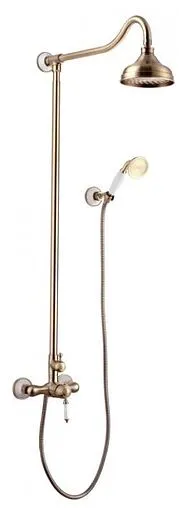 Душевая система со смесителем для душа Lemark Villa бронза/белый LM4860B