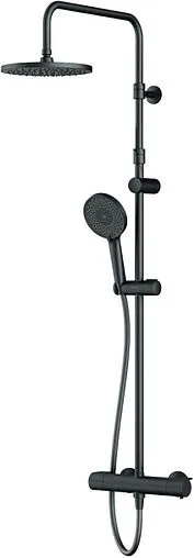 Душевая система с термостатом для душа Am.Pm X-Joy чёрный матовый F0785A422