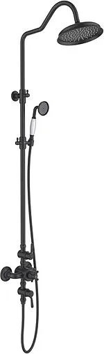 Душевая система с термостатом для душа Aquatek Классик чёрный матовый AQ2563MB