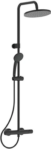 Душевая система с термостатом для душа Ideal Standard Ceratherm чёрный матовый A7546XG