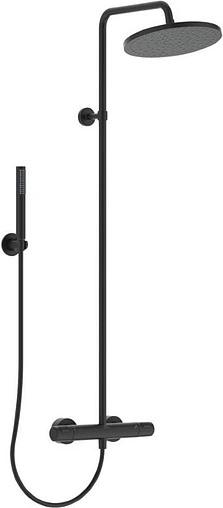 Душевая система с термостатом для душа Ideal Standard Ceratherm чёрный матовый BC748XG