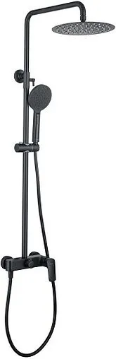 Душевая система со смесителем для душа Aquatek Вега чёрный матовый AQ2060MB