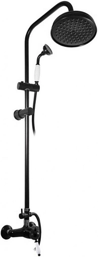 Душевая система со смесителем для душа Rav Slezak Labe чёрный матовый L581.5/3CMAT