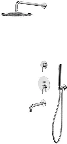 Душевая система со смесителем для ванны WHITECROSS Y chrome хром YSET07CR